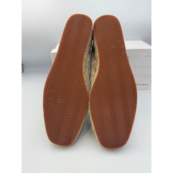 Calvin Klein Jeans Men’s Espadrilles Size 11.5 US "Charles" Beige Slip-On Shoes - Picture 7 of 9